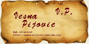 Vesna Pijović vizit kartica